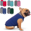 2 Pack Fleece Dog Sweater Stretchy Pullover Soft Dog Jacket with Reflective Stripe Lightweight Sweatshirt Pet Clothes