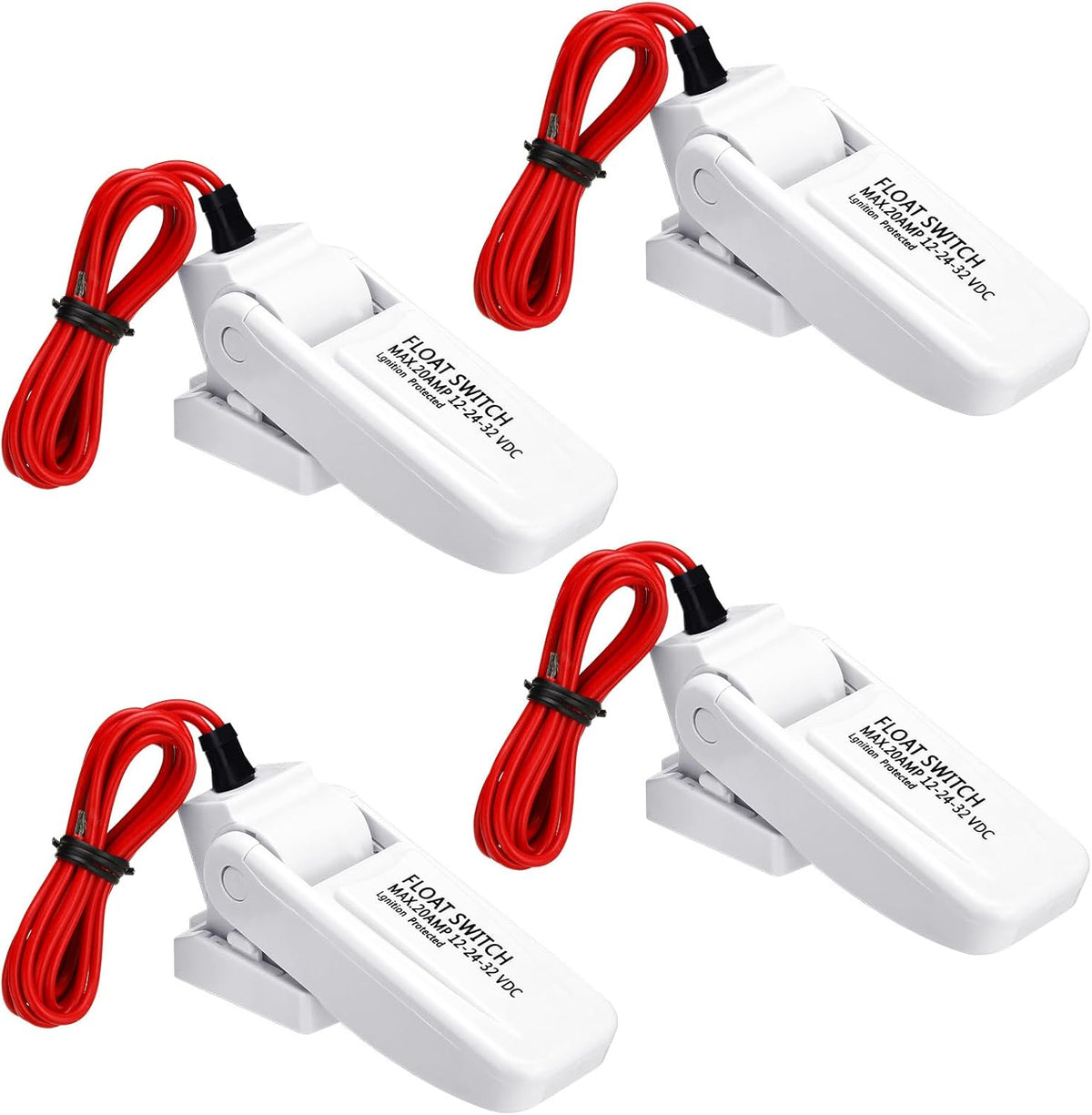 Landhoow Automatic Boat Bilge Pump Float Switch, 12v 24v 32v