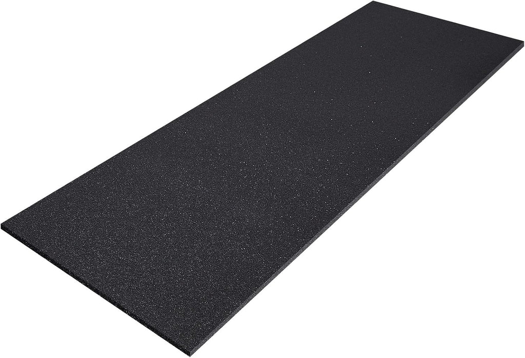 1 Pack Upholstery Foam Sheet, 1/2" X 24" X 72", Black