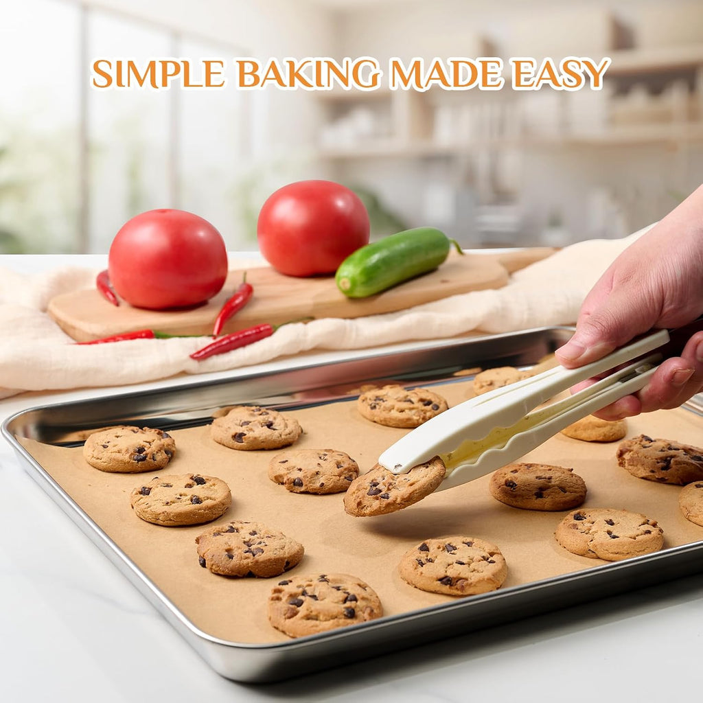 400 Pcs Parchment Paper Sheets for Baking, Precut Non-Stick
