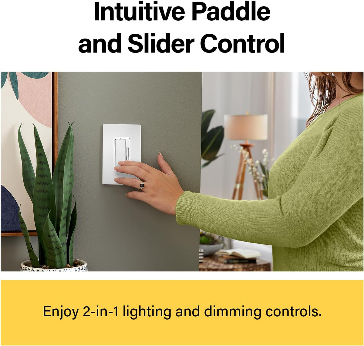 Legrand Radiant 0-10V LED Dimmer Light Switch, Tri-Color, 1-Pack