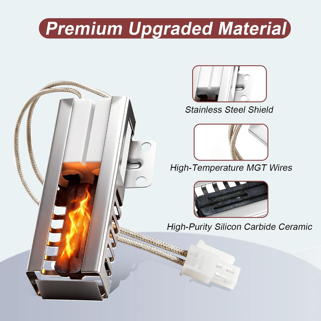 Range Oven Igniter Fit for Whirlpool WGG745S0FS02 WGG555S0BB00