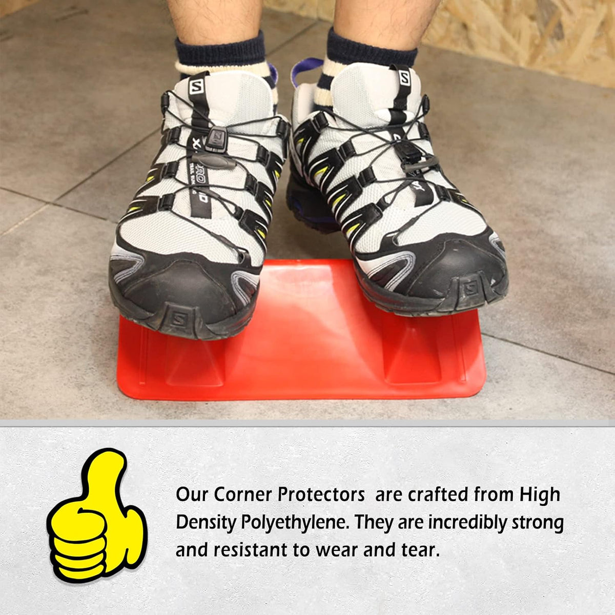 ANLULOAD Flatbed Edge Protector, Edge Corner Tie Down Protector,10Pcs,Red