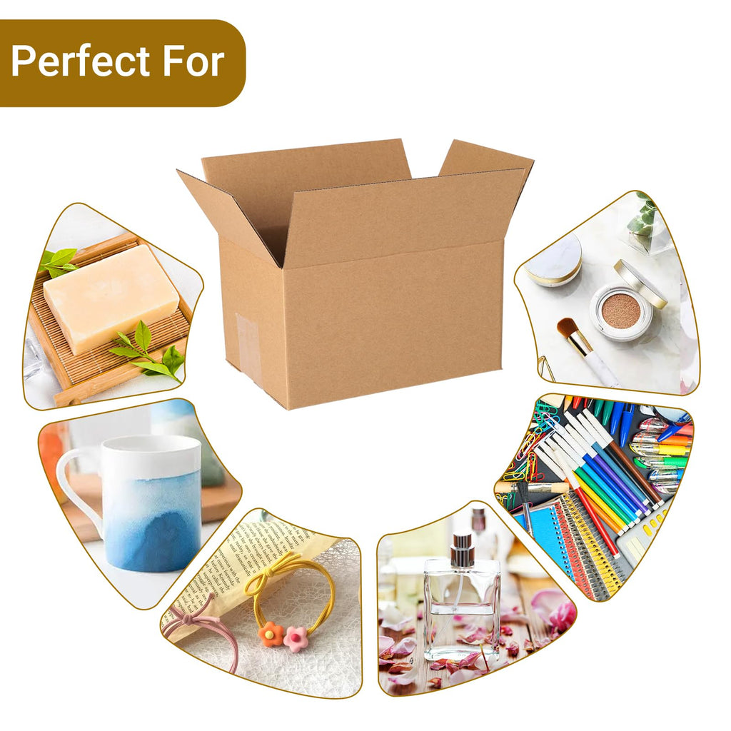 40 pack 7x5x4 inch Cardboard Box Mailers, Kraft Shipping Boxes