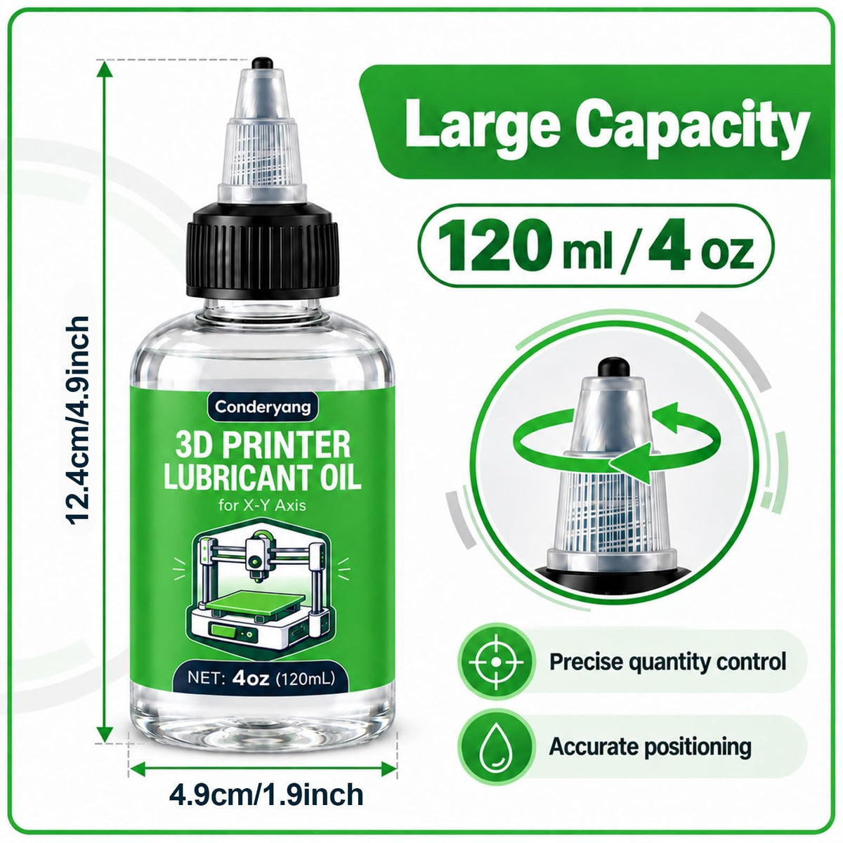 120ml 3D Printer Lubricating Oil for Linear Rails and Bearings