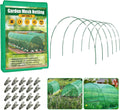 Garden Mesh Netting Kit for Raised Beds, 10x30FT Green Garden Netting ＆6 Sets Fiberglass Garden Hoops, Row Cover