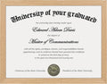 Certificate Frame, 8.5 by 11 Diploma Frames, 1 Pack, Natural | Clear Plexiglass, 8.5x11 Document Degree Frames for