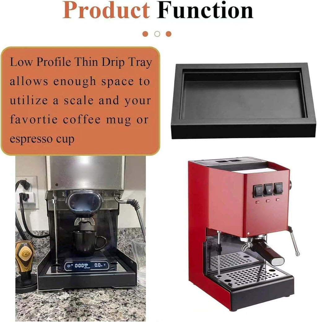 Low Profile Thin Drip Tray Fits Gaggia Classic Pro Espresso Coffee Machine