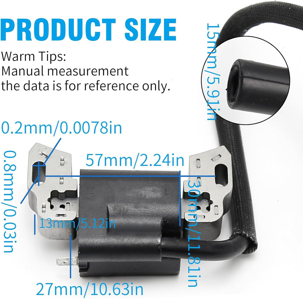 Ignition Coil Replacement for B S 08P502 09P602 09P702 Armature Magneto Lawn Mower Engine Replace 593872 799582 798534