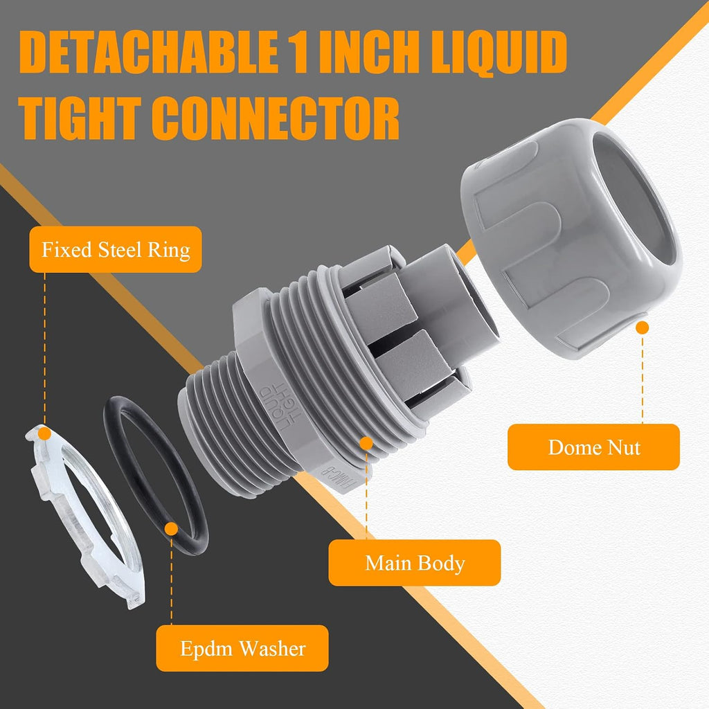 4Pcs 1 Inch NPT Electrical Conduit Connector Fittings