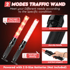 8 Pcs 16 Inch Traffic Wand Reflective Safety Vest Set, Neon Green