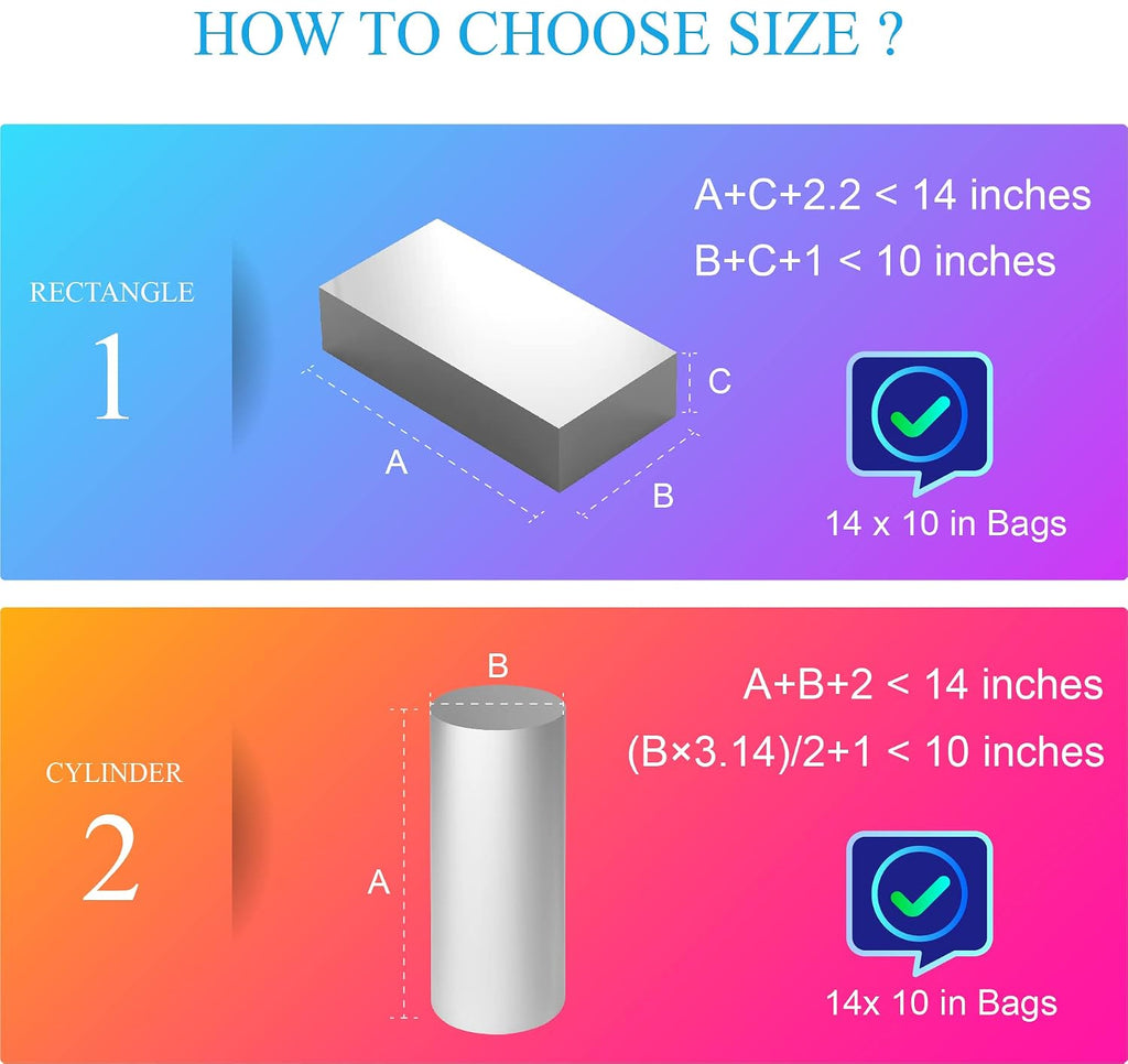 Shrink Wrap Bags, 100 PCS 10x14 Clear PVC Heat Shrink Bags for Shoes