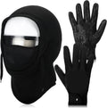 2 Pcs Equestrian Set Horse Riding Helmet Cover Touchscreen Gloves