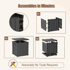 Package Delivery Boxes for Outside, 80 Gallon Outdoor Storage Box | Waterproof & UV Protected, Parcel Drop Box for