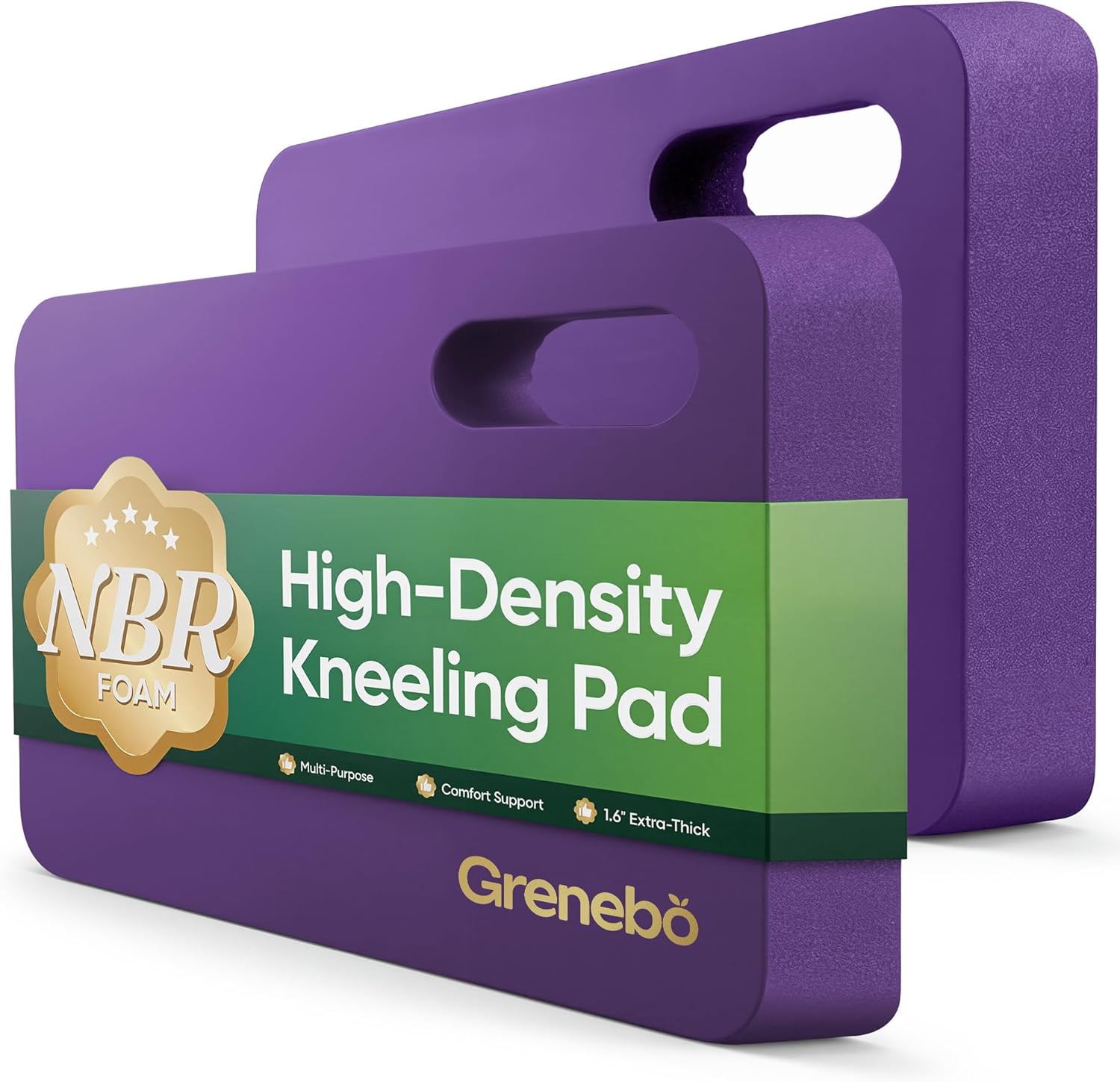High-Density NBR Foam Garden Kneeling Pad, 1.6" Extra Thick Gardening Pad for Kneeling, Ultra Soft Kneeling Pad for