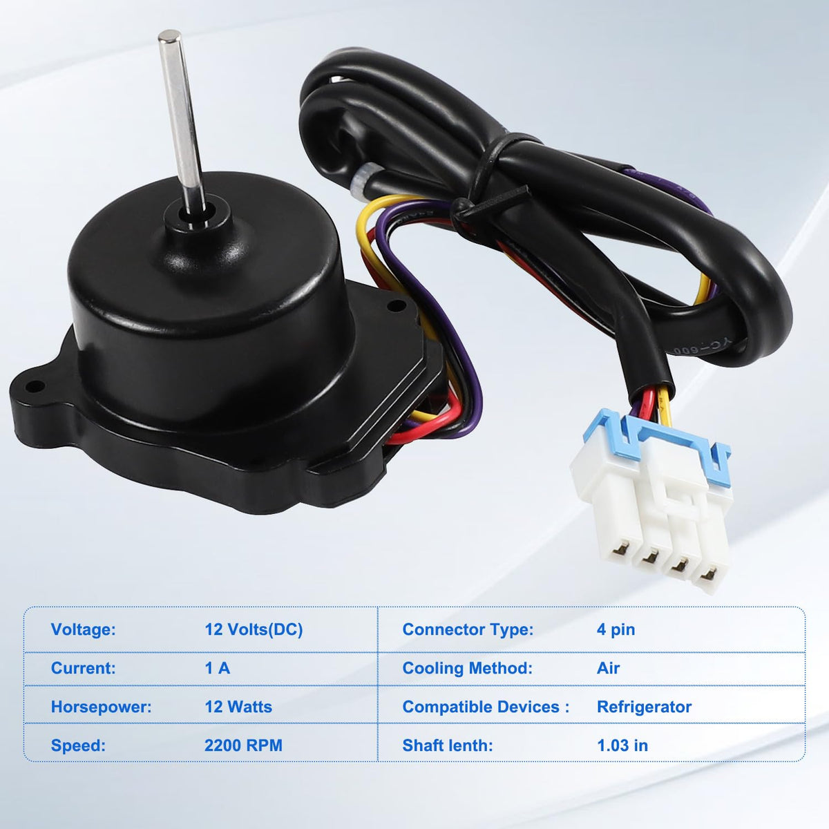 LRFDS3006S LRMVS2806S LRMW2906S/00 Refrigerator Condenser Fan Motor for LG LFXC22526D LFXC22596S LFXS26596D LFXS26973D LFXS28596S LMWC23626S LRFDS3006D LRFVC2406S LFCS27596S/08 LRFOC2606S LRFLC2706S