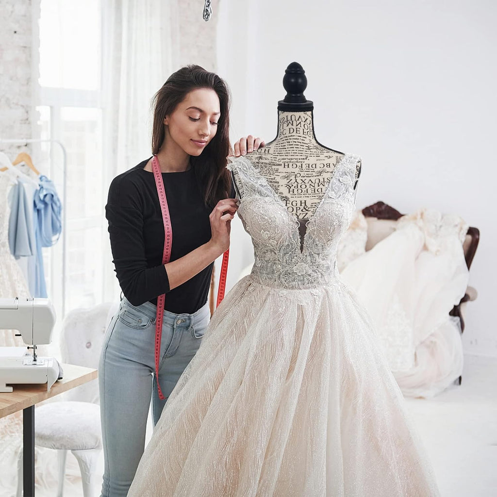 Female Dress Form Mannequin Torso Body with Adjustable Tripod Stand Dress Jewelry Display