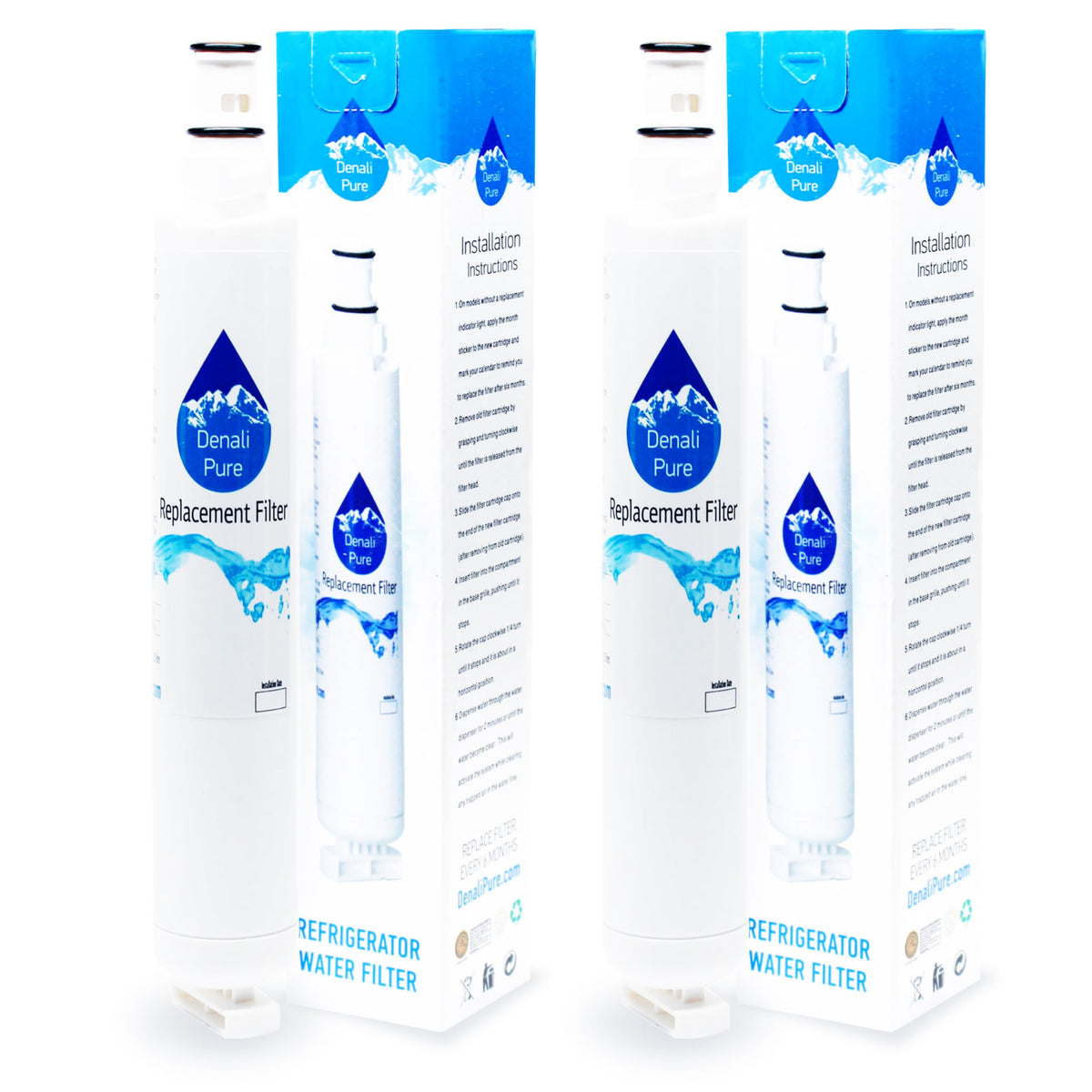 2-Pack Replacement for Whirlpool GR2FHTXVS00 Refrigerator Water Filter