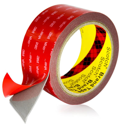 Double Sided Mounting Tape, 2 Inch x 10 Ft, 0.03 in Thick Foam Adhesive Tape for Automotive Trim, Signs and DIY
