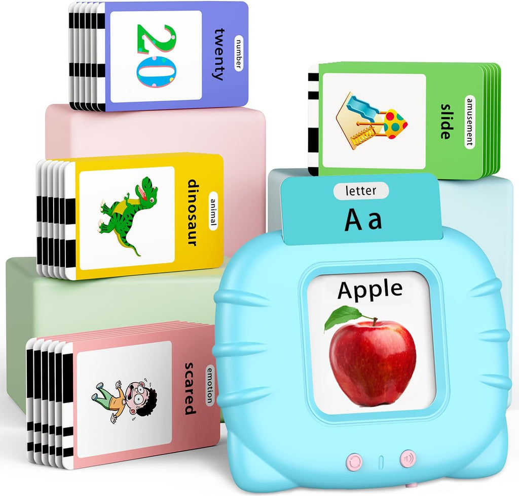 520 ABC Sight Words Talking Flash Cards, Christmas Birthday Gift for 2 3 4 5 6 Year Old Boys and Girls