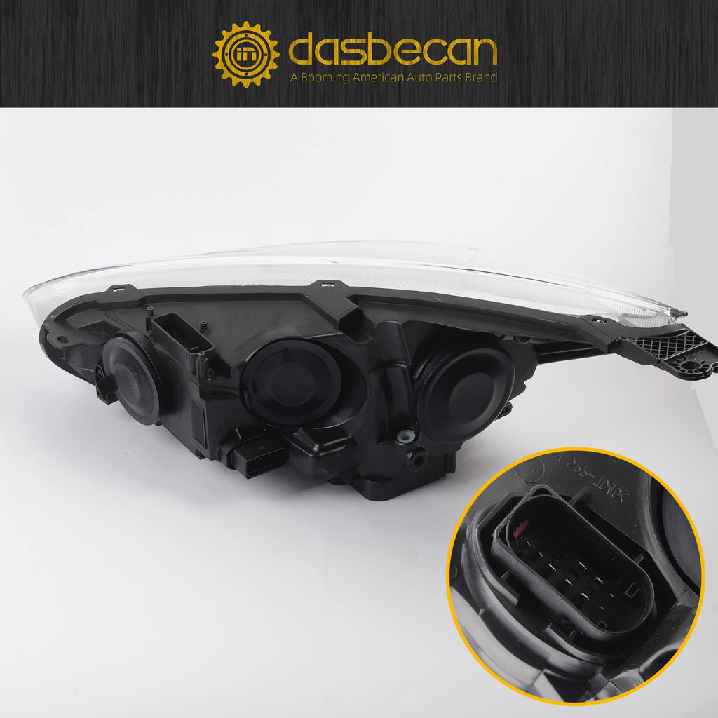 Halogen Headlight Assembly Compatible With Ford Focus 3rd Gen