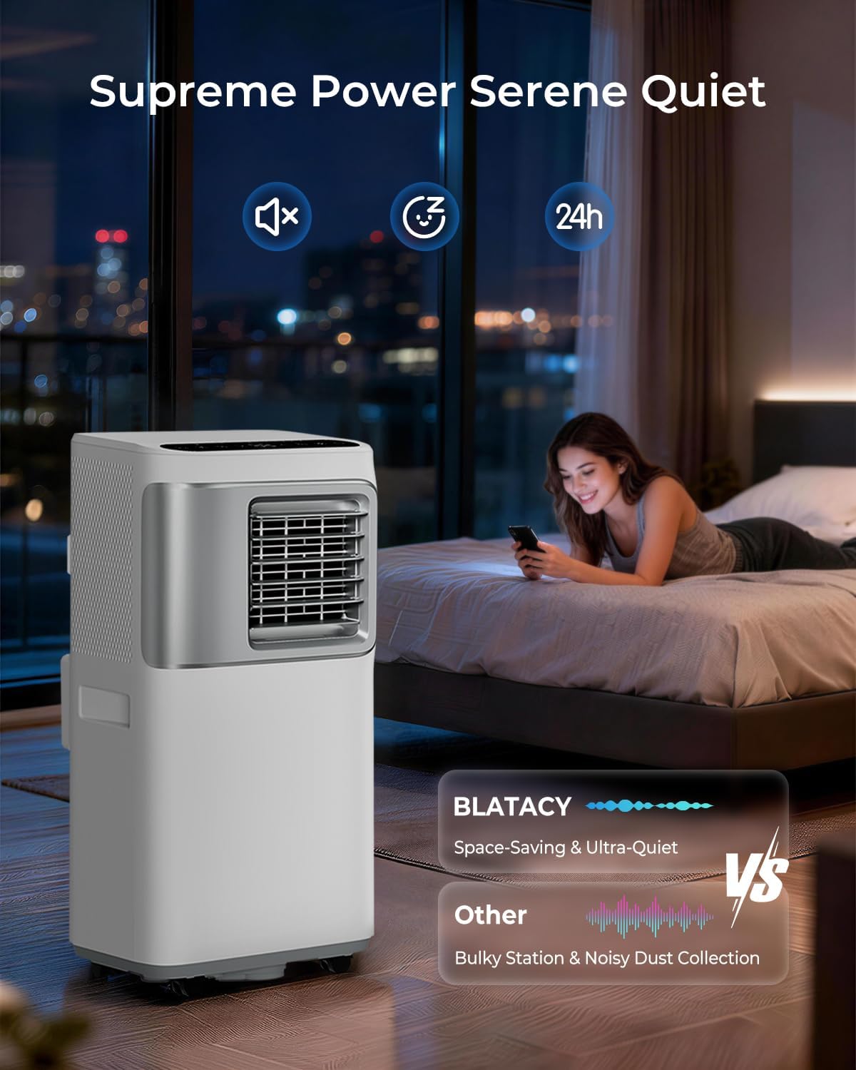 16000 BTU Portable Air Conditioners for Large Room up to 730 sq.ft 5-in-1 Smart AC Unit with WiFi APP/Remote Control
