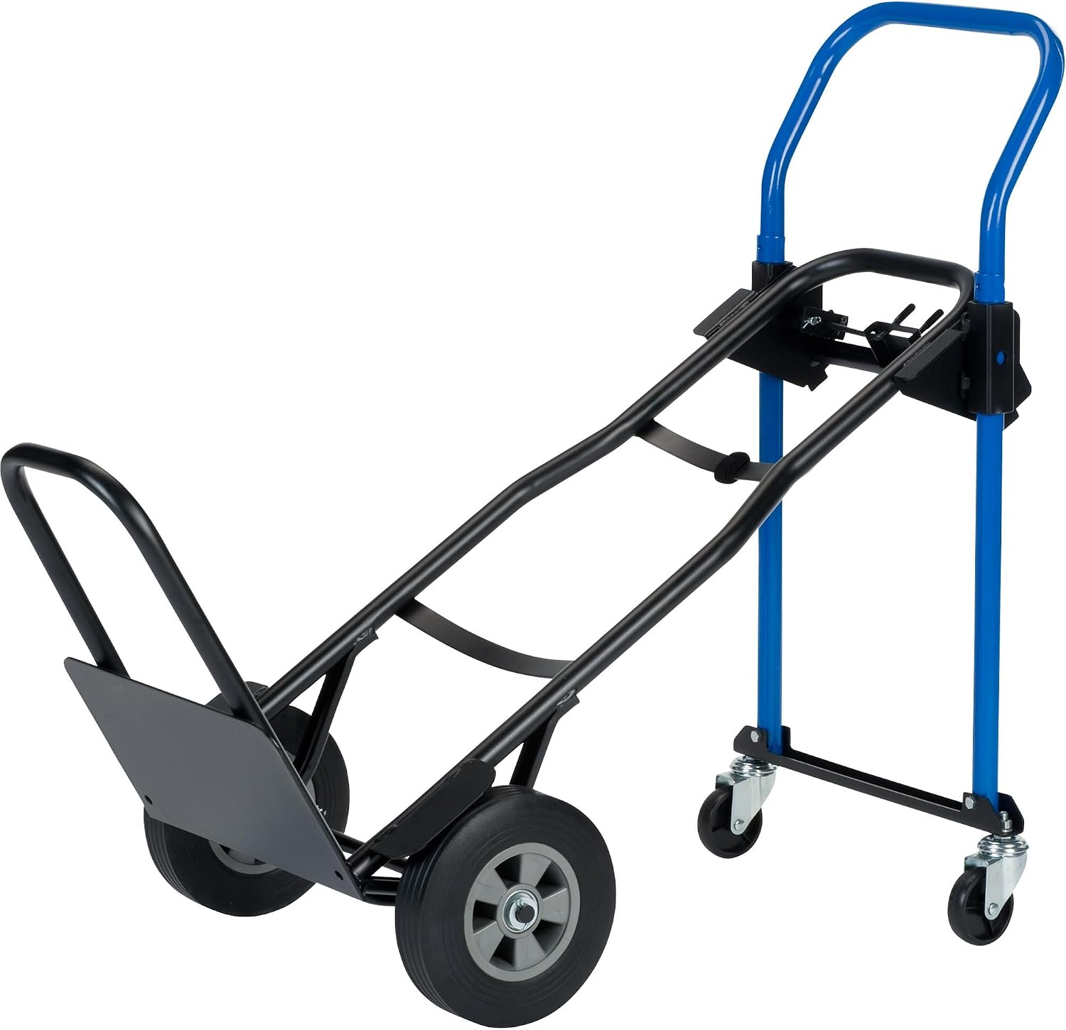 Trucks 3 in 1 Quick Change Steel Convertible Hand Truck with Nose Extension, 500 lbs. Capacity (JDCJ8523EN)