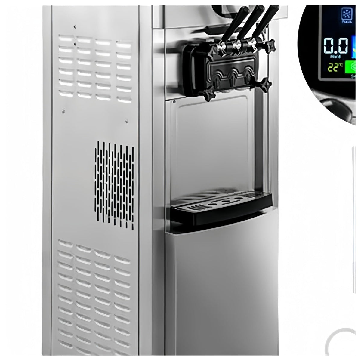 Black Plastic Water Dripping Tray,Compatible for YKF Ice Cream Makers Spare Part,Compatible for Soft Serve Machine Accessory Replacement