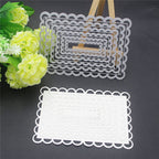 4 Sets Metal Cutting Dies - Frame Dies, Stencils & Moulds for DIY Crafts & Scrapbooking