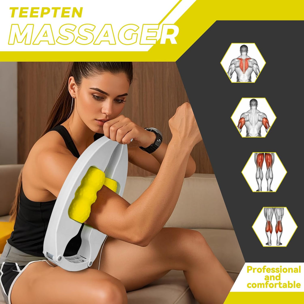 Arm Massager & Forearm Massager, Adjustable Foam Roller, Trigger Point Muscle for Calves, Tennis & Golfers Elbow Pain