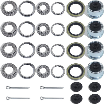 4Sets L44649 L68149 Trailer Hub Bearings Kit for 3500 lb #84 Axle