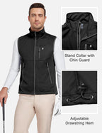 Men's Lightweight Golf Vest Outerwear Black XL