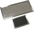 Microwave Grease & Charcoal Filter Set Compatible with GE Model Numbers JVM6172SK1SS, JVM6172SK2SS, JVM6172SK3SS