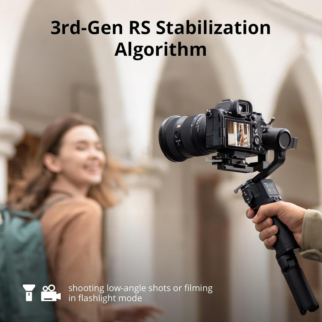 RS 3 Mini, Camera Gimbal Stabilizer, Canon/Sony/Nikon/Fujifilm | 2 kg (4.4 lbs) Tested Payload, Native Vertical