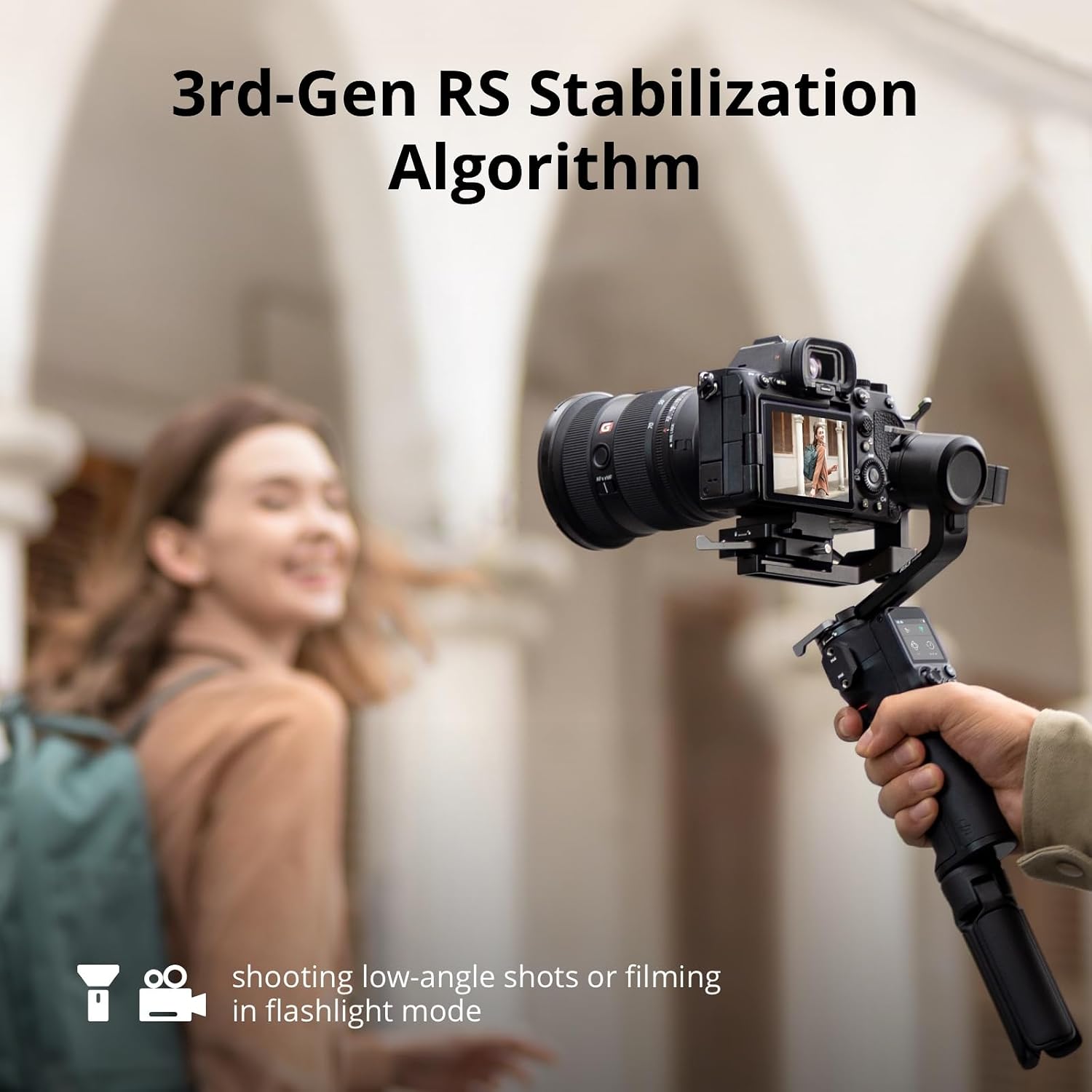 RS 3 Mini, Camera Gimbal Stabilizer, Canon/Sony/Nikon/Fujifilm | 2 kg (4.4 lbs) Tested Payload, Native Vertical