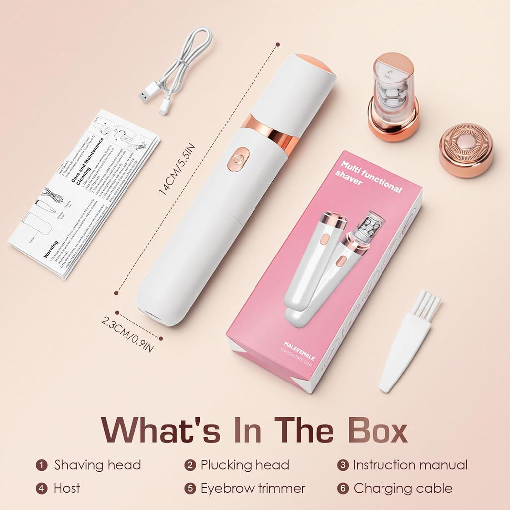 Pro 3.0 Women Face Epilator - Plxuyepli 2-in-1 Gentle Root Removal for Coarse & Fine Hair,2026 New Upgrades