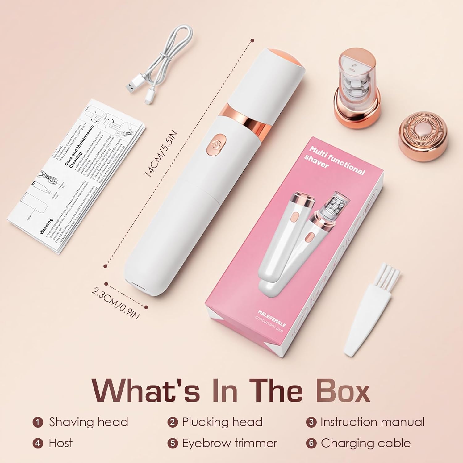 Pro 3.0 Women Face Epilator - Plxuyepli 2-in-1 Gentle Root Removal for Coarse & Fine Hair,2026 New Upgrades