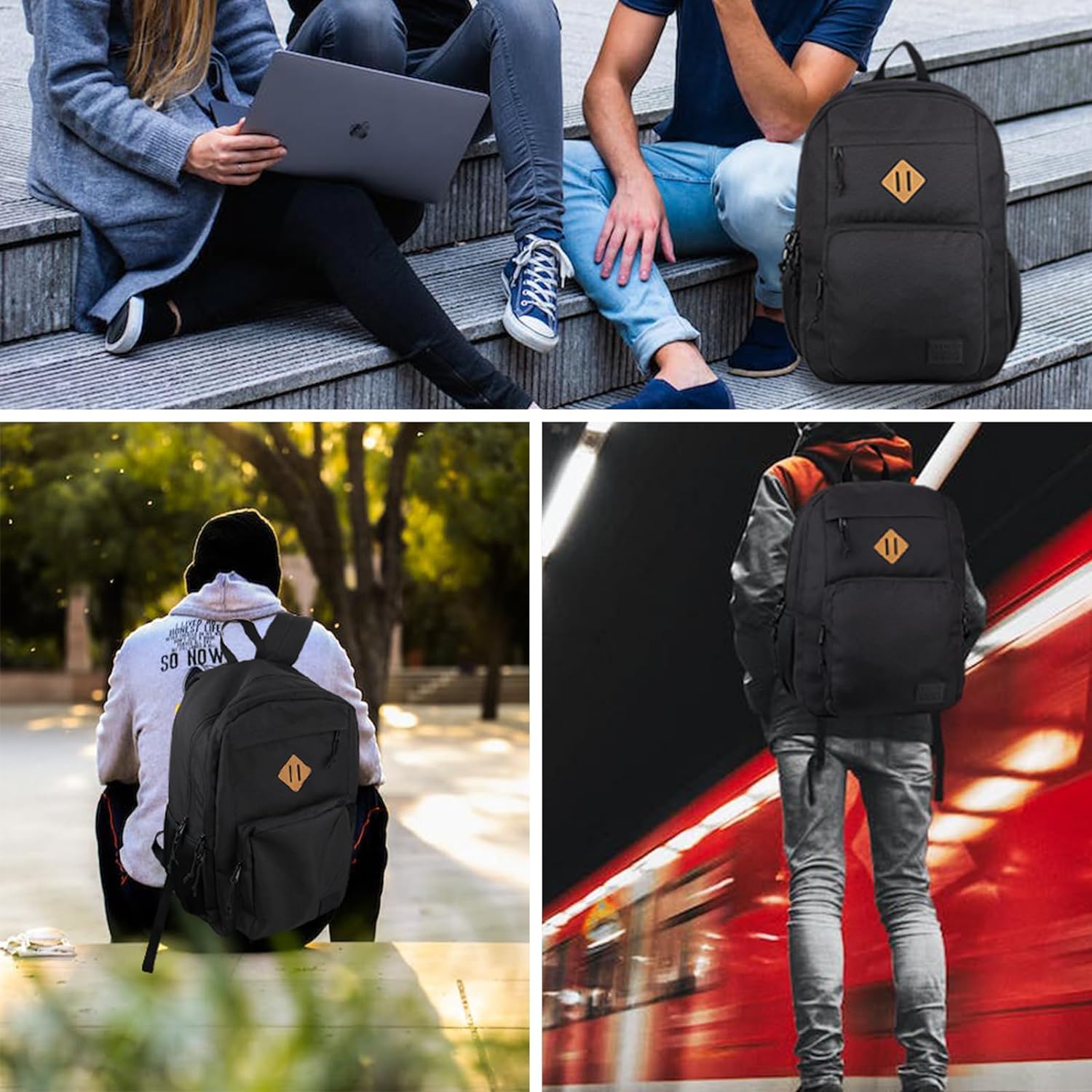 Travel backpack for Men and Women, Anti Theft Laptop Backpack with USB Charging Port for Work, Large Bag for College