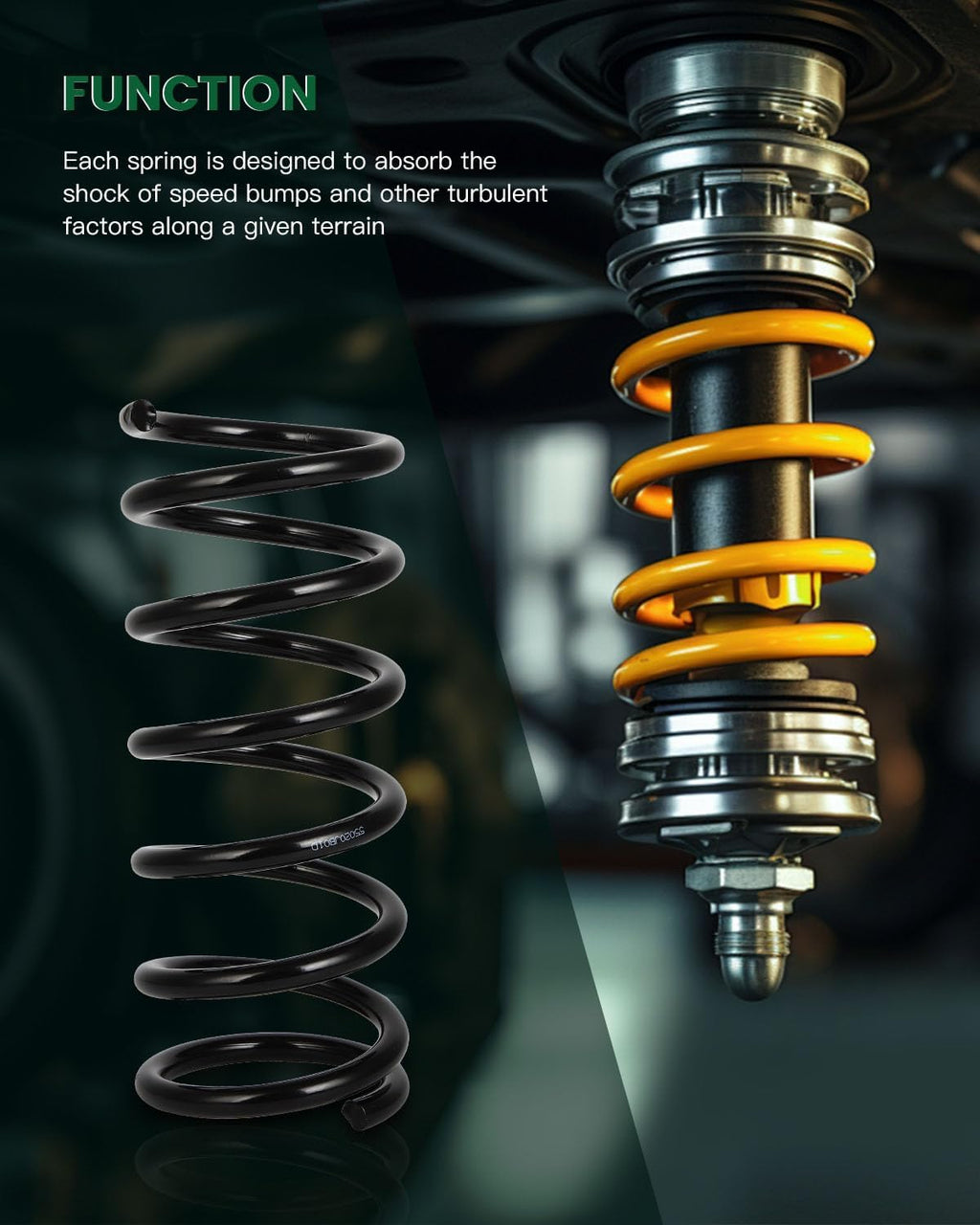 SCITOO 2PCS Rear Suspension Coil Spring Set Fit for Nissan for Altima 07-13