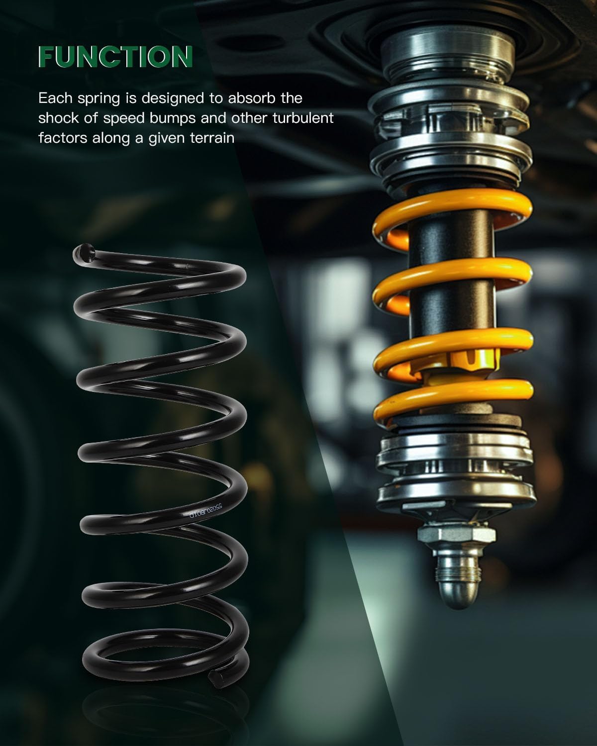 SCITOO 2PCS Rear Suspension Coil Spring Set Fit for Nissan for Altima 07-13