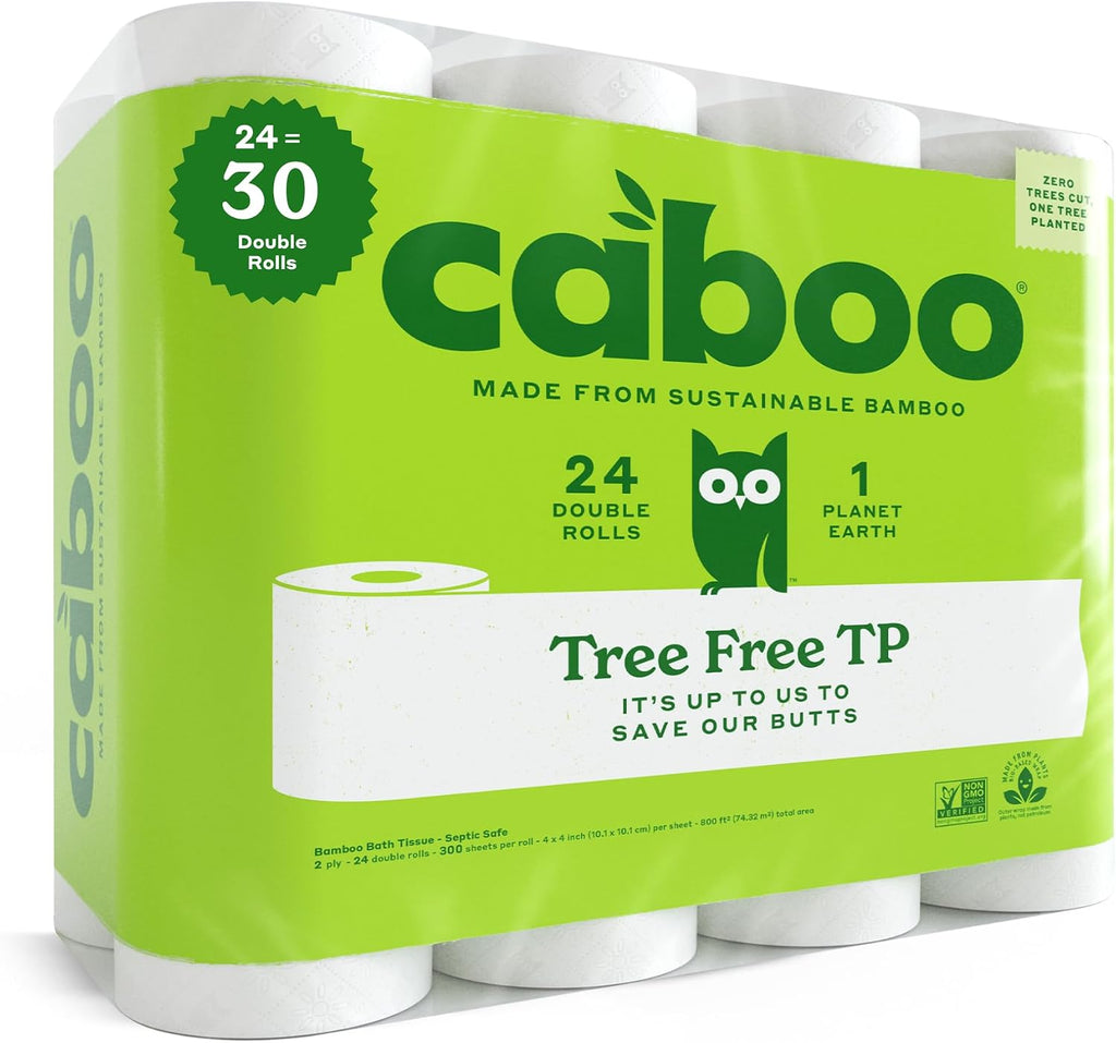 Tree Free Toilet Paper, PFAS Free, Septic Safe, 24 Rolls