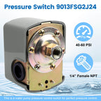 Pressure Switch for Well Pump, 40-60Psi, 1/4" Female NPT