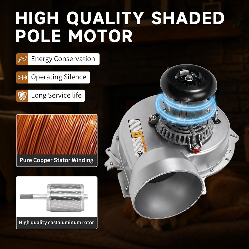 1014433 1014529 Furnace Draft Inducer Motor Compatible with ICP Heil Tempstar Intercity Products 10011645 10011945 119290-00 Exhaust Venter Blower for Fasco A983 70582726