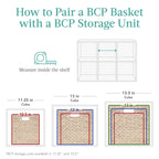 12x12in Hyacinth Baskets, Rustic Set Of 5 Multipurpose Collapsible Storage Organizer, Handwoven Laundry Totes for