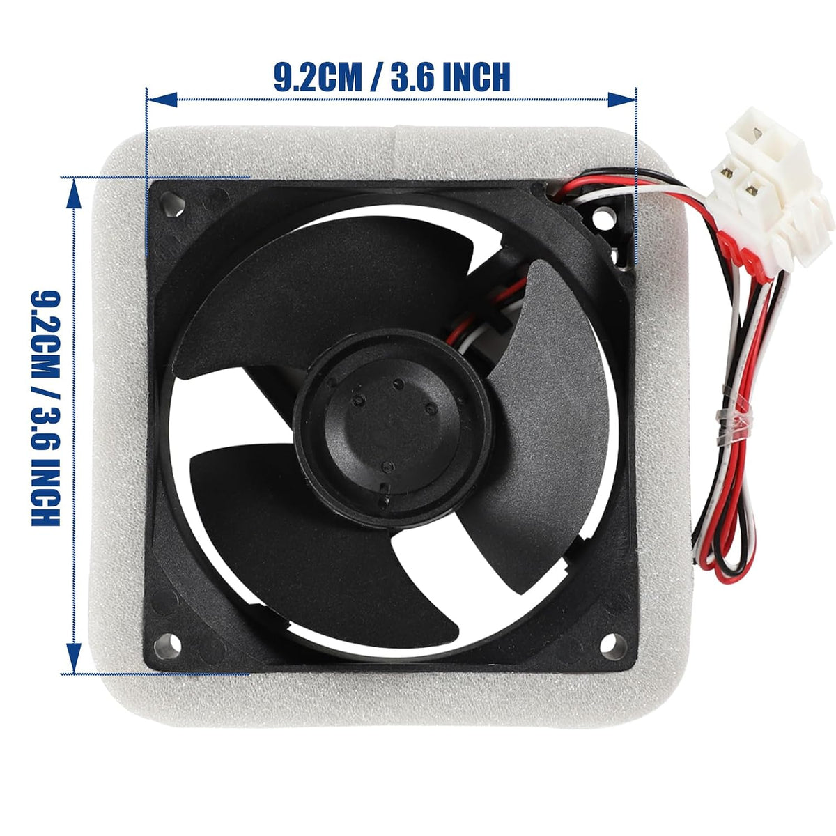 Refrigerator Evaporator Fan Motor for Samsung RF23HCEDBSG RF28HFEDBSG RF262BEAESR RF26J7500SR RF26J7500WW RF323TEDBSR/AA RF23HCEDTSR/AA RF28HMEDBSG/AA RF260BEAESG/AA RF25HMEDBSR/AA RF28JBEDBSG/AA