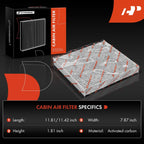 A-Premium Cabin Air Filter with Activated Carbon, Compatible with Saturn
