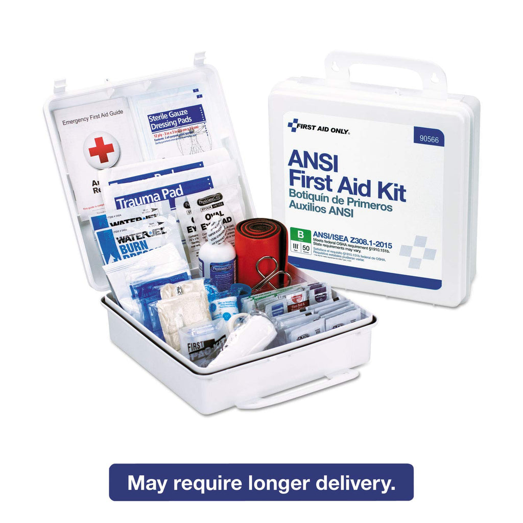 50-Person ANSI Class B First Aid Kit for Workplaces