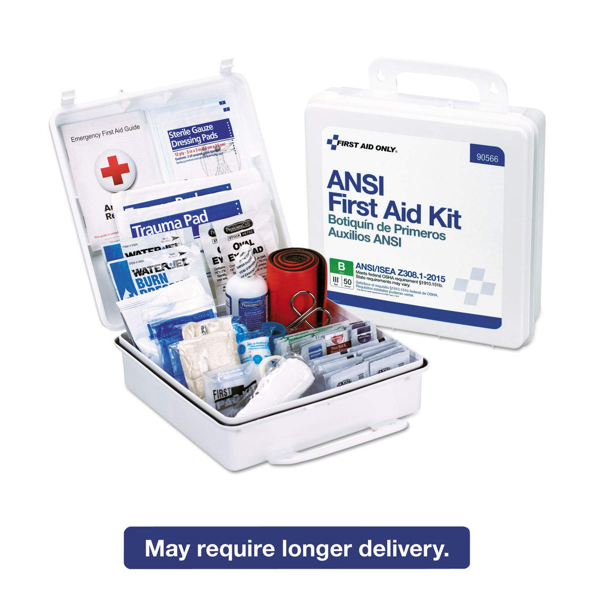 50-Person ANSI Class B First Aid Kit for Workplaces