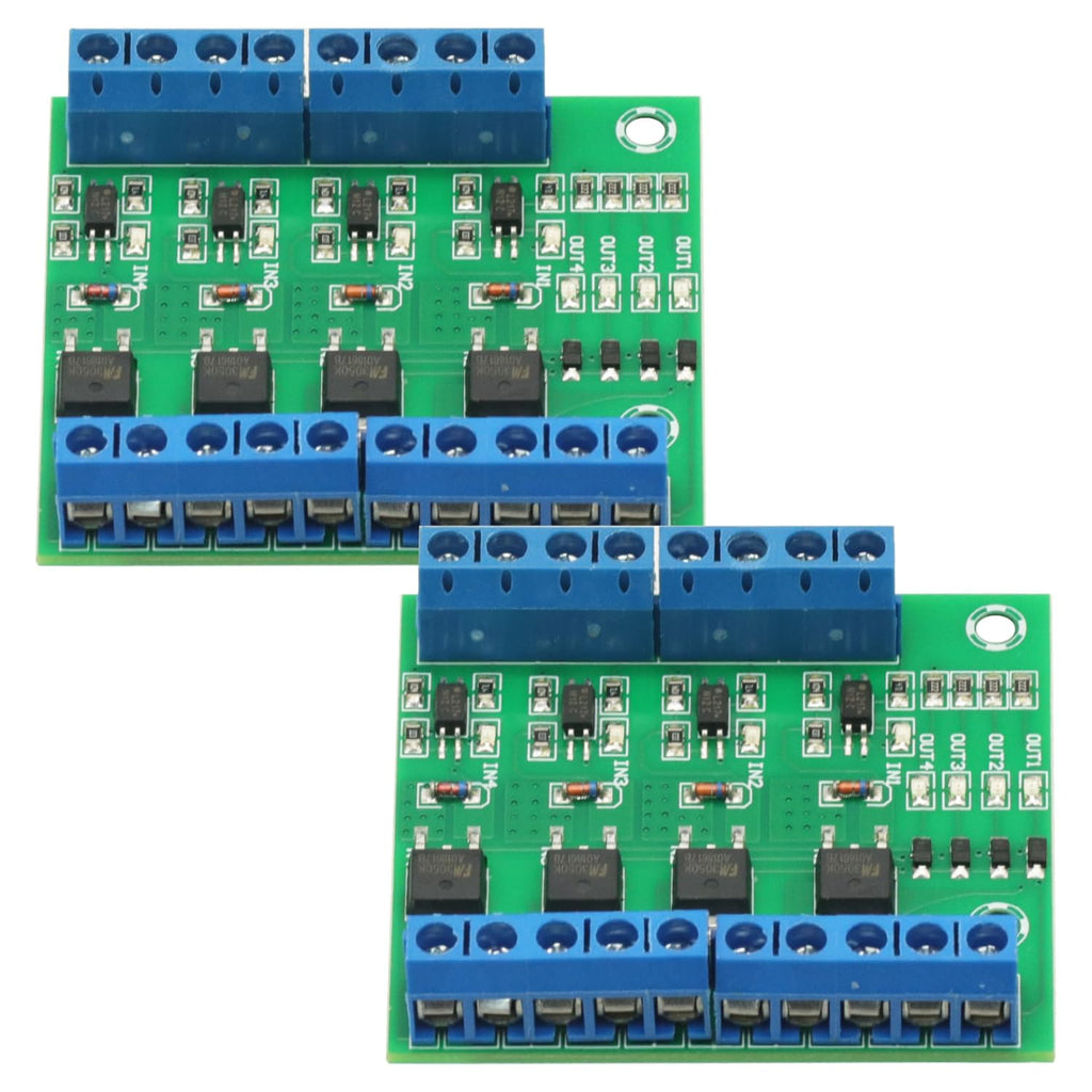 2 Pcs MOS FET F5305S 4 Channels Pulse Trigger Switch Controller PWM Input Steady for Motor LED 4 Way