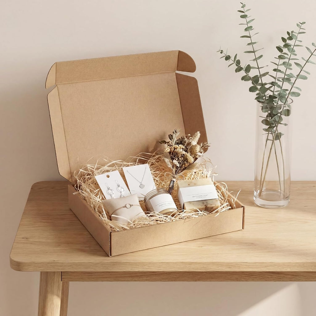 11x8x2 inch Cardboard Shipping Box, Set of 30 Mailing Boxes, Brown